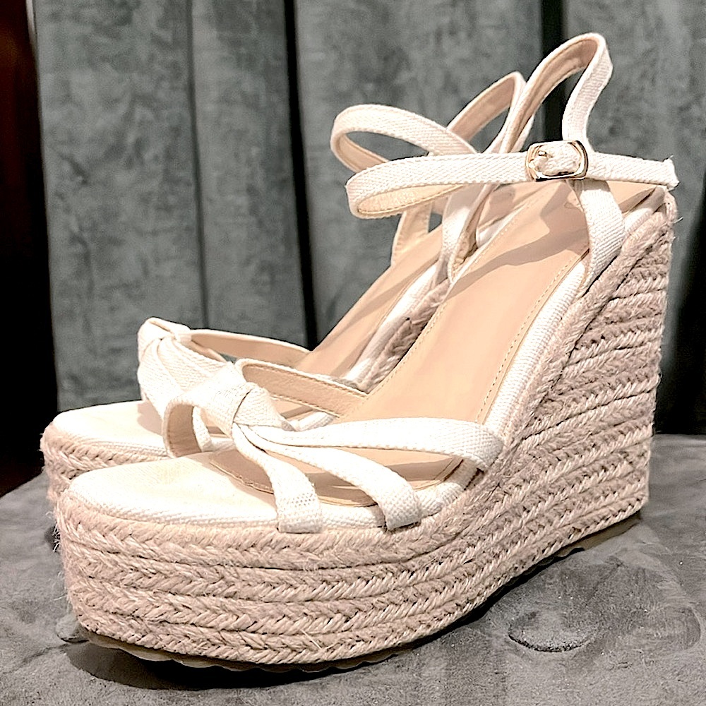 ☀️ Mikarka - Platform High Heel Espadrilles Wedges👡